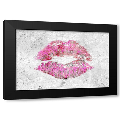 Shades of Lipstick 2 Black Modern Wood Framed Art Print with Double Matting by Kimberly, Allen