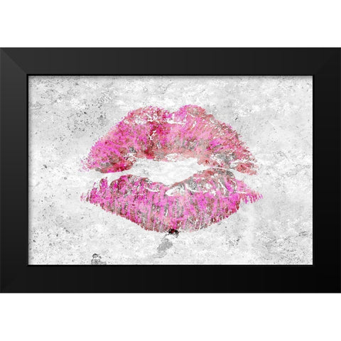 Shades of Lipstick 2 Black Modern Wood Framed Art Print by Kimberly, Allen
