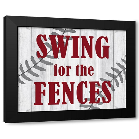 Swing Black Modern Wood Framed Art Print with Double Matting by Kimberly, Allen