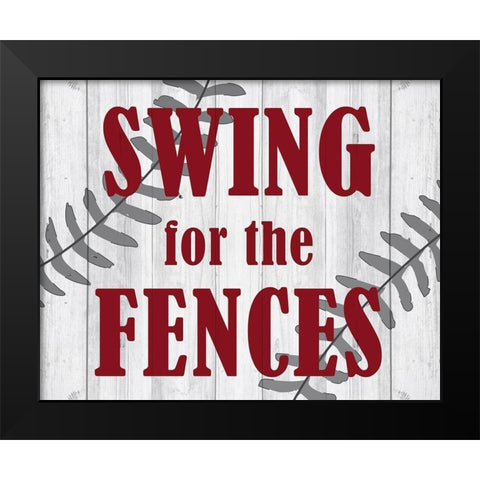 Swing Black Modern Wood Framed Art Print by Kimberly, Allen