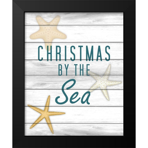 Christmas by the Sea 2 Black Modern Wood Framed Art Print by Kimberly, Allen