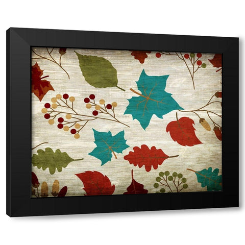 Fall Foliage V2 Black Modern Wood Framed Art Print by Kimberly, Allen