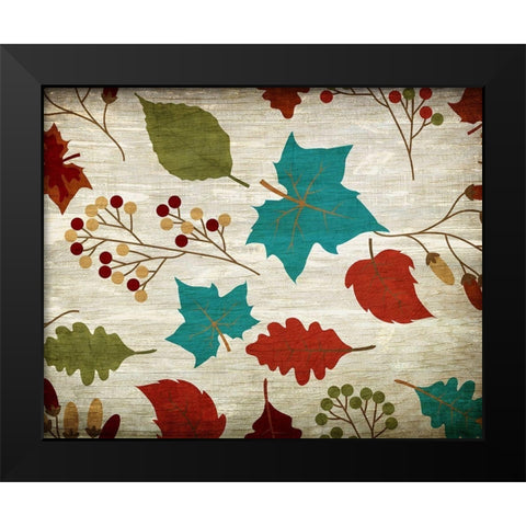 Fall Foliage V2 Black Modern Wood Framed Art Print by Kimberly, Allen