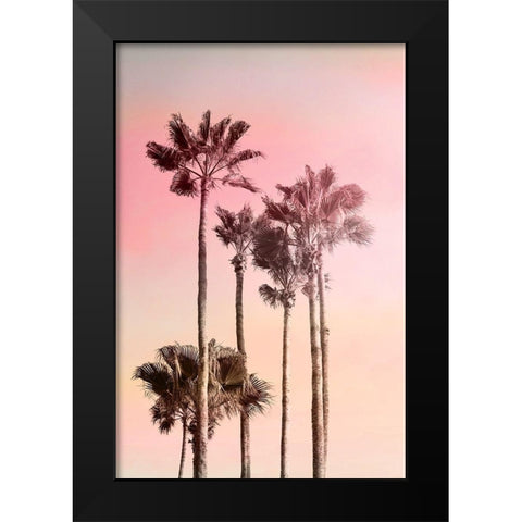 Pink Sunset 1 Black Modern Wood Framed Art Print by Kimberly, Allen