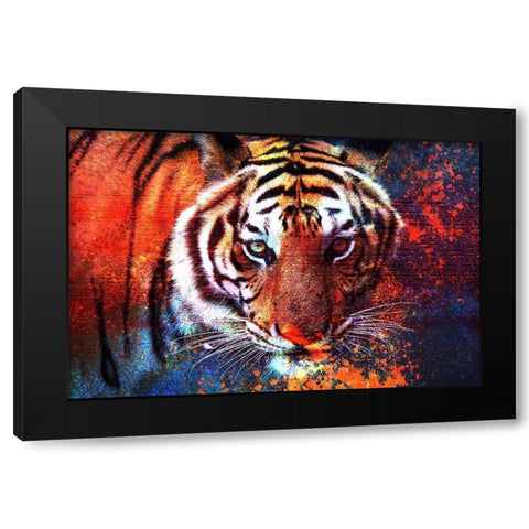 In Your Eyes Black Modern Wood Framed Art Print by Kimberly, Allen