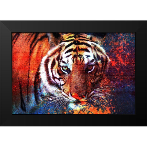 In Your Eyes Black Modern Wood Framed Art Print by Kimberly, Allen