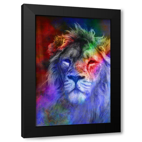 Pride Black Modern Wood Framed Art Print by Kimberly, Allen