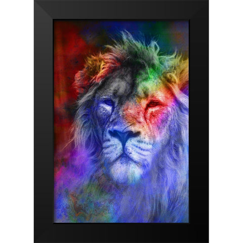 Pride Black Modern Wood Framed Art Print by Kimberly, Allen