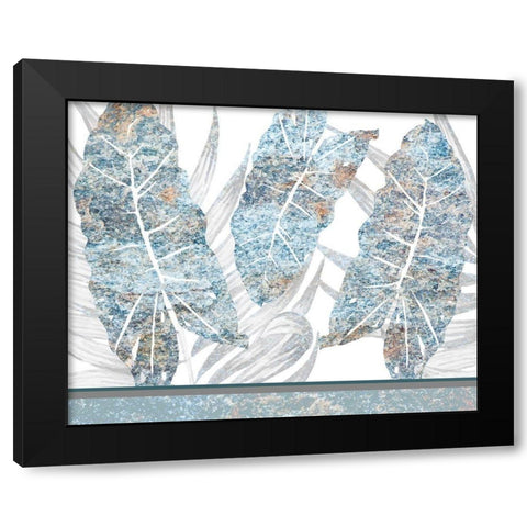 Frosted Blue 3 Black Modern Wood Framed Art Print with Double Matting by Kimberly, Allen
