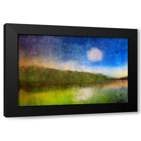Vivid Sky Black Modern Wood Framed Art Print by Kimberly, Allen