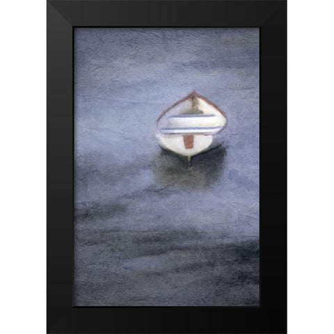 Blue Lake Black Modern Wood Framed Art Print by Kimberly, Allen