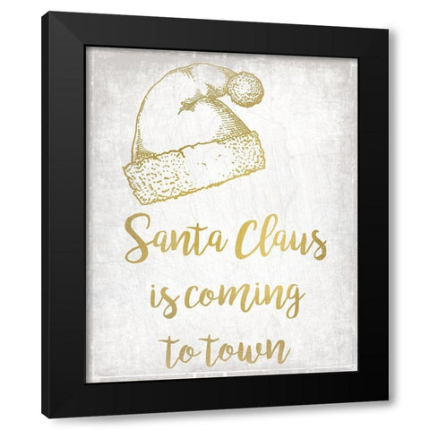 Christmas Jingle 1 Black Modern Wood Framed Art Print by Kimberly, Allen
