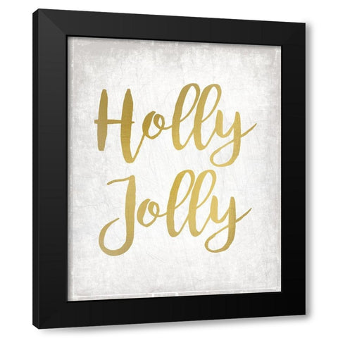 Christmas Jingle 2 Black Modern Wood Framed Art Print by Kimberly, Allen