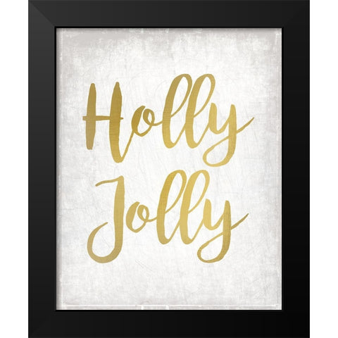 Christmas Jingle 2 Black Modern Wood Framed Art Print by Kimberly, Allen
