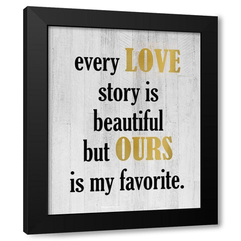 Every Love Black Modern Wood Framed Art Print with Double Matting by Kimberly, Allen