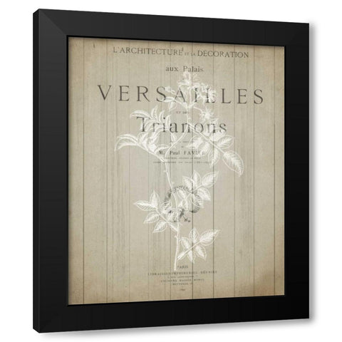 No 3 Floral Page Black Modern Wood Framed Art Print by Allen, Kimberly