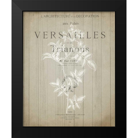 No 3 Floral Page Black Modern Wood Framed Art Print by Allen, Kimberly