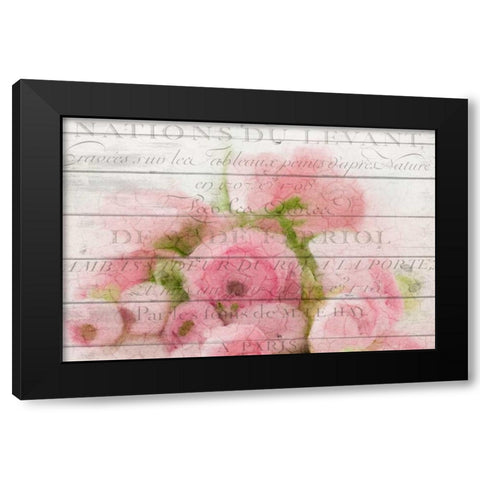 Roses in Paris Black Modern Wood Framed Art Print with Double Matting by Allen, Kimberly
