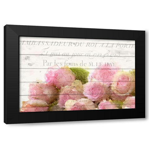 Fluers Black Modern Wood Framed Art Print with Double Matting by Kimberly, Allen