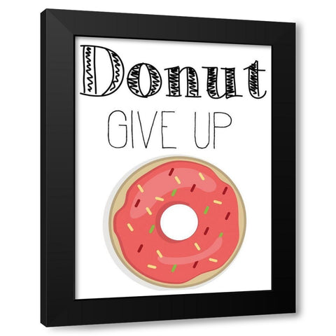 Donut 1 Black Modern Wood Framed Art Print by Kimberly, Allen