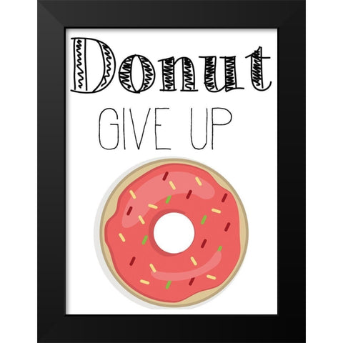 Donut 1 Black Modern Wood Framed Art Print by Kimberly, Allen