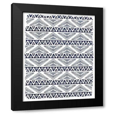 In Blue 2 Black Modern Wood Framed Art Print by Allen, Kimberly