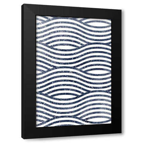 Navy 1 Black Modern Wood Framed Art Print by Allen, Kimberly