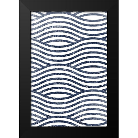 Navy 1 Black Modern Wood Framed Art Print by Allen, Kimberly