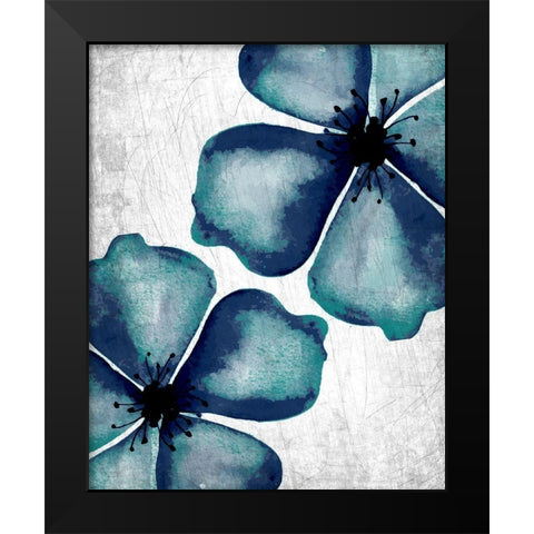 Hints of Teal 2 Black Modern Wood Framed Art Print by Allen, Kimberly