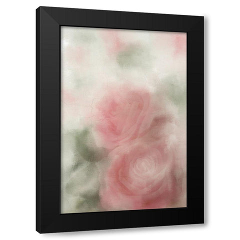 Roses in Bloom v2 Black Modern Wood Framed Art Print with Double Matting by Kimberly, Allen