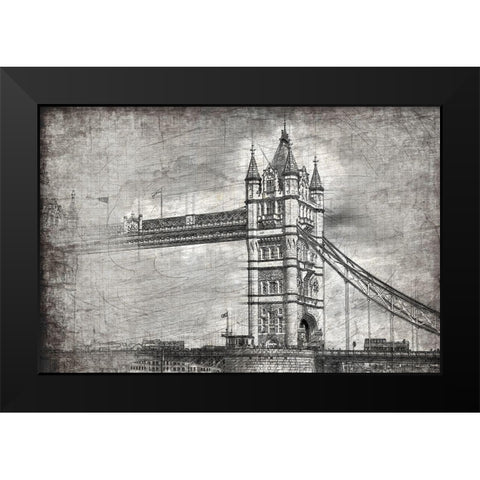 Tower Black Modern Wood Framed Art Print by Kimberly, Allen