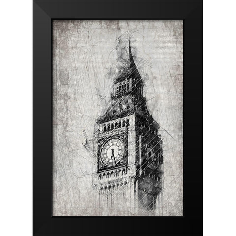 Big Ben Black Modern Wood Framed Art Print by Kimberly, Allen