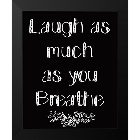 As Much 1 Black Modern Wood Framed Art Print by Kimberly, Allen