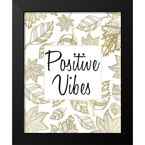 Positive 2 Black Modern Wood Framed Art Print by Kimberly, Allen