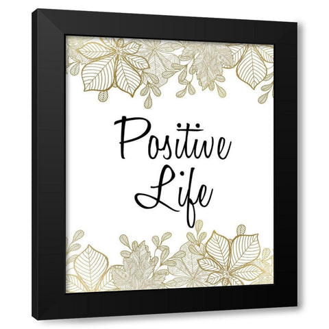 Positive 3 Black Modern Wood Framed Art Print with Double Matting by Kimberly, Allen