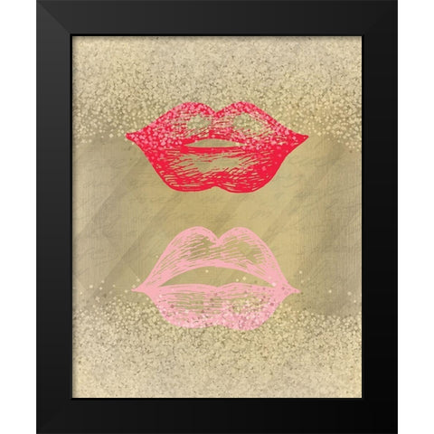 Shades 1 Black Modern Wood Framed Art Print by Kimberly, Allen