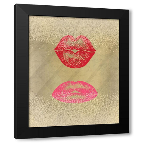 Shades 2  Black Modern Wood Framed Art Print by Kimberly, Allen