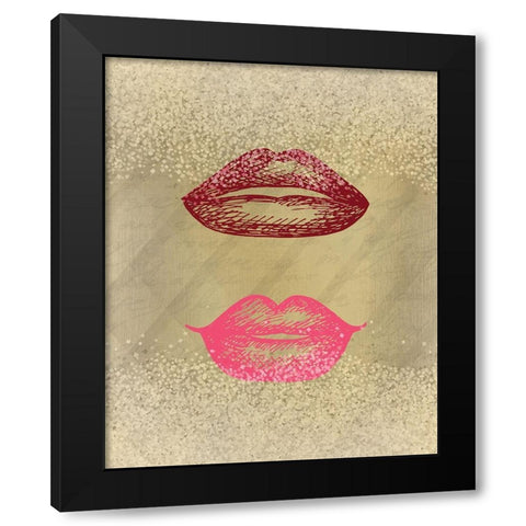 Shades 3 Black Modern Wood Framed Art Print with Double Matting by Kimberly, Allen