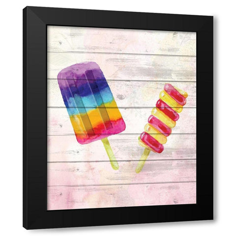 Summer Treats 2 Black Modern Wood Framed Art Print with Double Matting by Kimberly, Allen