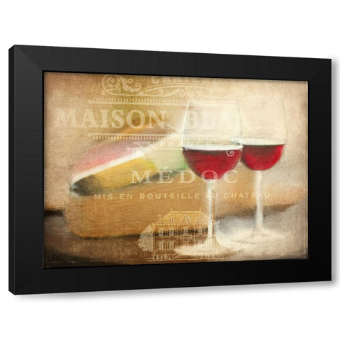 Maison Blanc Black Modern Wood Framed Art Print by Kimberly, Allen