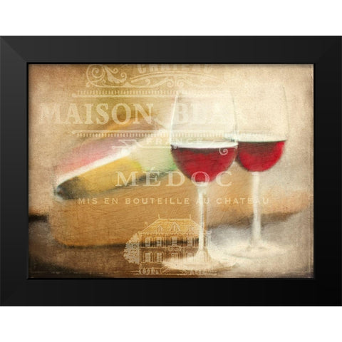 Maison Blanc Black Modern Wood Framed Art Print by Kimberly, Allen