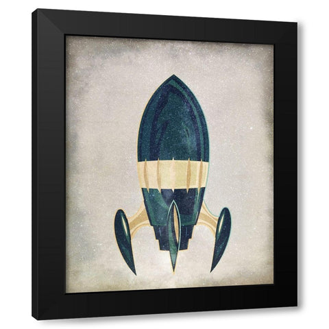 To Space 1 Black Modern Wood Framed Art Print by Allen, Kimberly