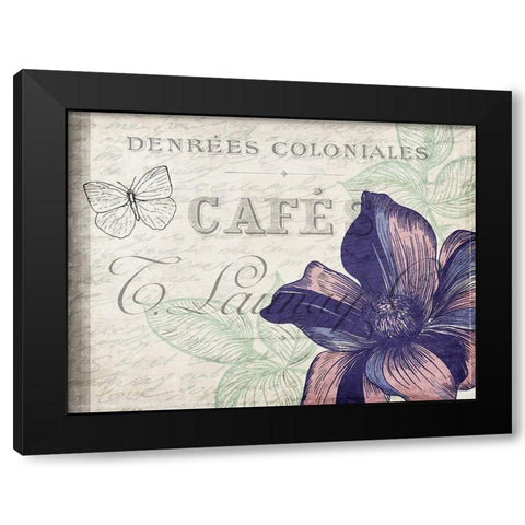 Lilac 1 Black Modern Wood Framed Art Print with Double Matting by Kimberly, Allen