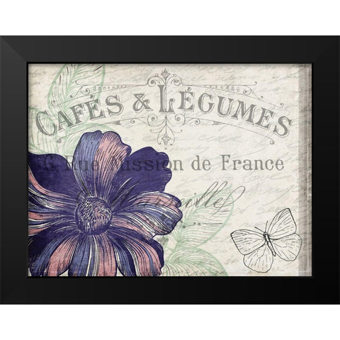 Lilac 2 Black Modern Wood Framed Art Print by Kimberly, Allen