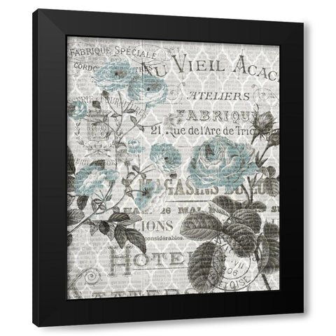 Paris Country 3 Black Modern Wood Framed Art Print by Kimberly, Allen
