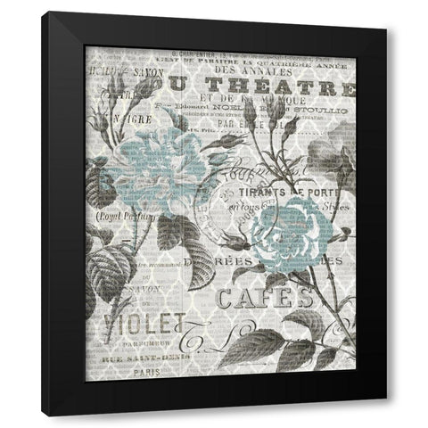 Paris Country 4 Black Modern Wood Framed Art Print with Double Matting by Kimberly, Allen
