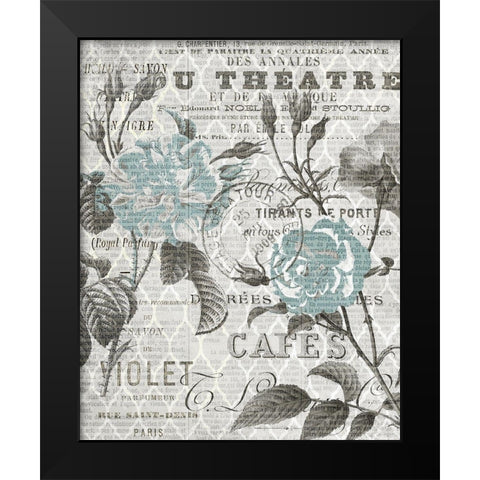 Paris Country 4 Black Modern Wood Framed Art Print by Kimberly, Allen