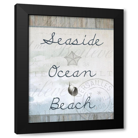 Seaside C Black Modern Wood Framed Art Print by Kimberly, Allen