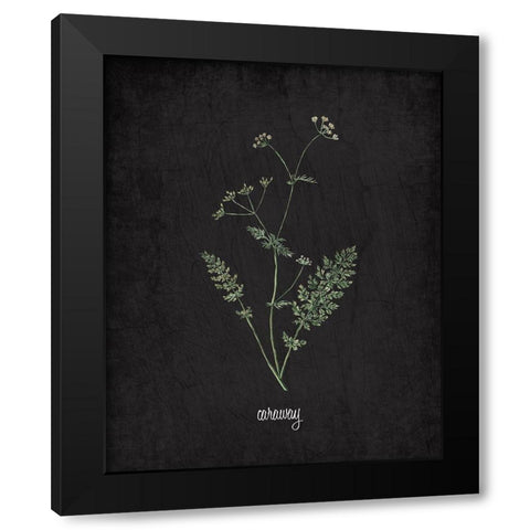 Caraway Black Modern Wood Framed Art Print by Kimberly, Allen