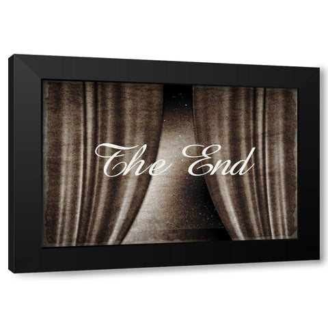 The End Black Modern Wood Framed Art Print by Kimberly, Allen